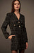 Fashion Capital Tweed Button-Front Blazer Romper - ShopPromesa