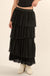 Frilly Flirt Asymmetrical Tiered Ruffle Maxi Skirt - ShopPromesa