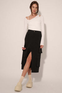 Practically Perfect Cargo Midi Pencil Skirt - ShopPromesa