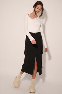 Practically Perfect Cargo Midi Pencil Skirt - ShopPromesa