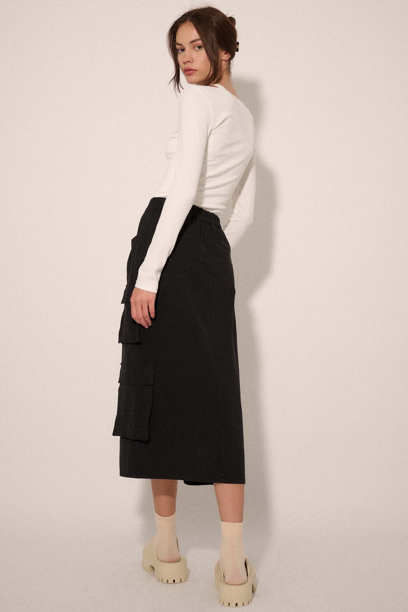 Practically Perfect Cargo Midi Pencil Skirt - ShopPromesa