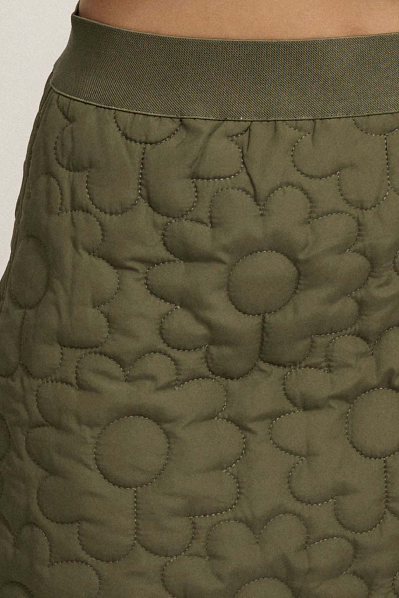 Plush Petals Floral Quilted A-Line Mini Skirt - ShopPromesa