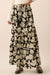 Black Orchid Floral-Print Asymmetrical Maxi Skirt - ShopPromesa