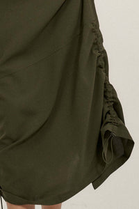 Draw Me In Ruched Drawstring Maxi Skirt - ShopPromesa