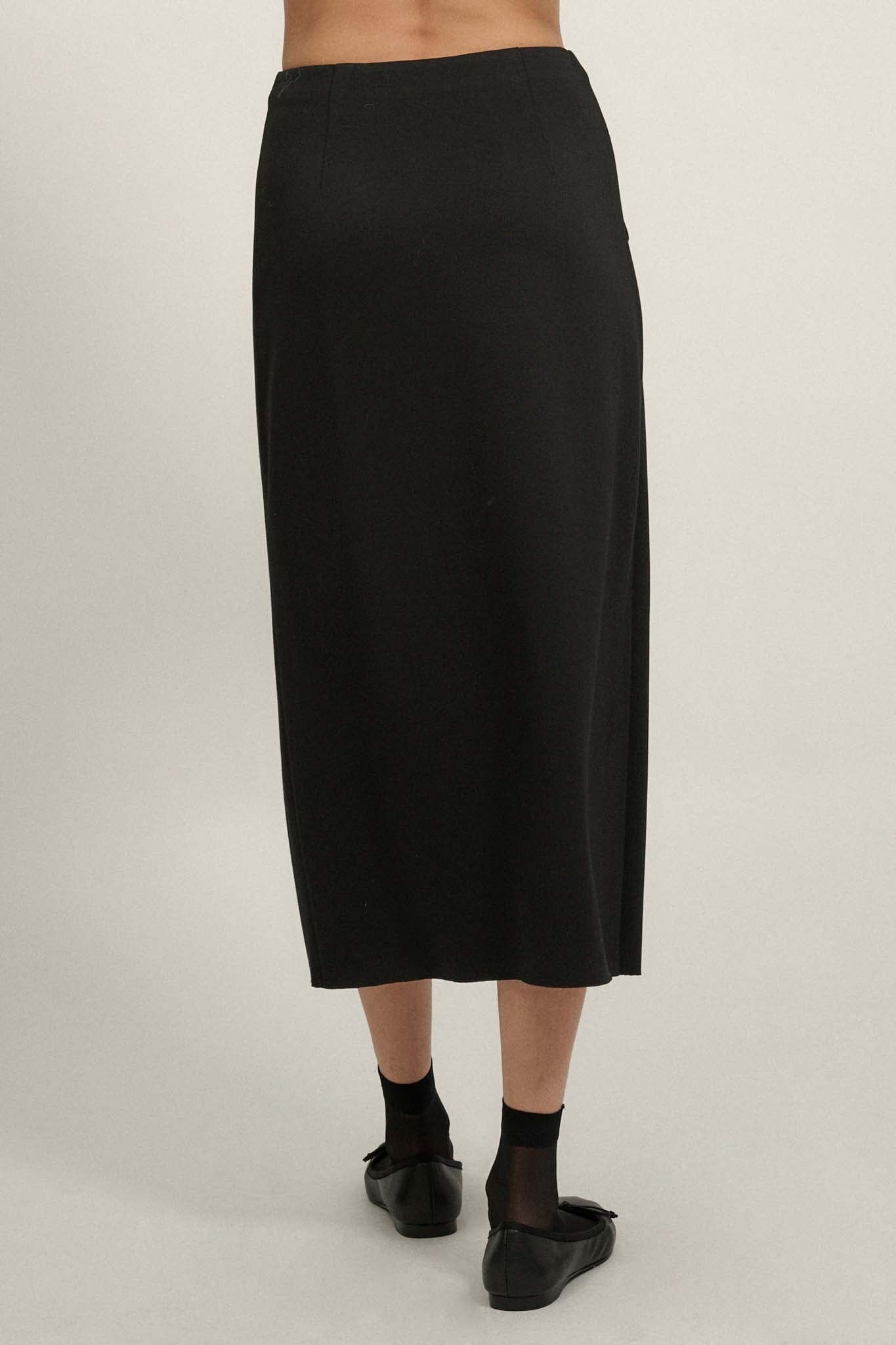 Premium Scuba Zip-Front Midi Skirt - ShopPromesa