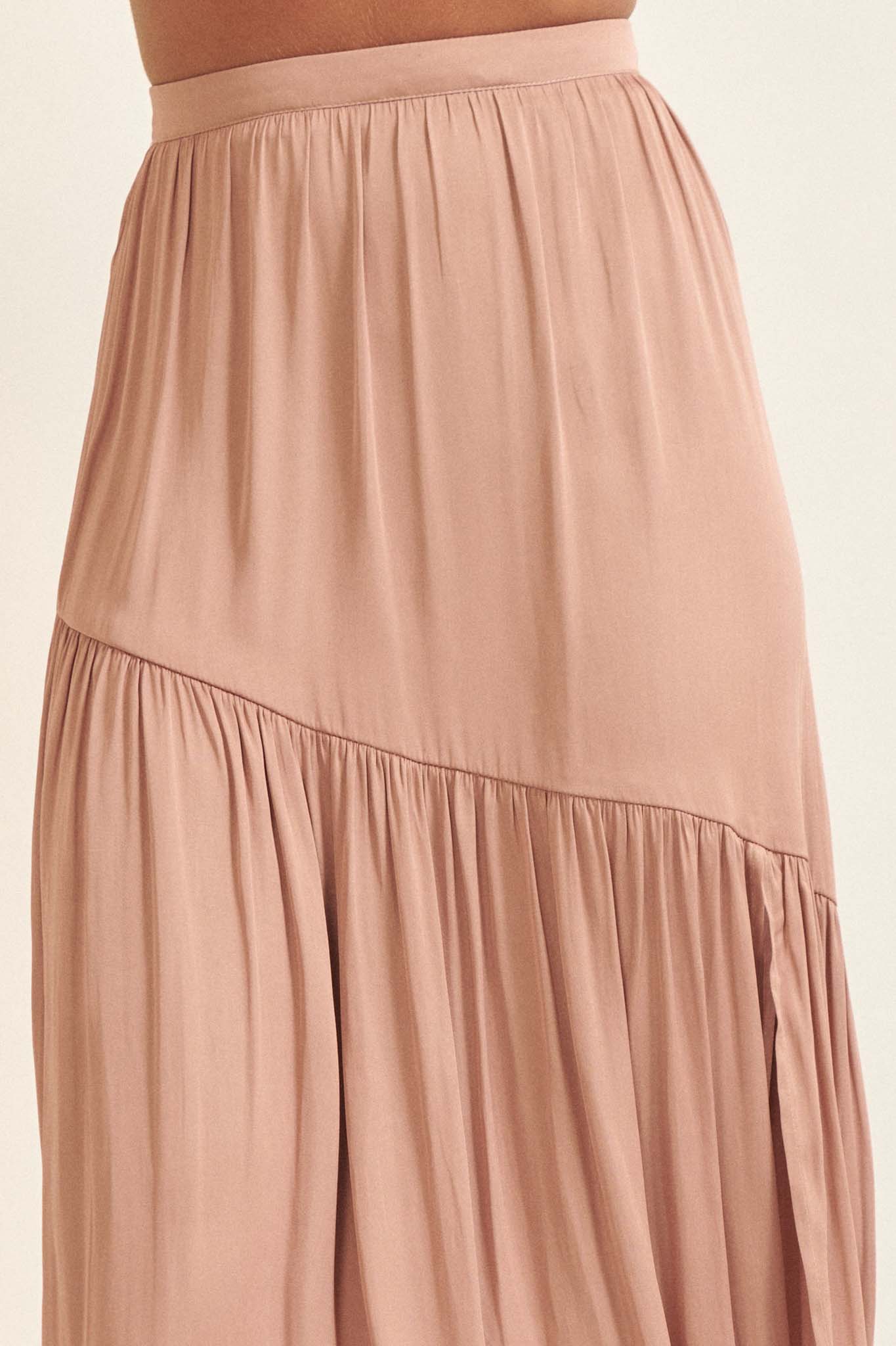 Moon River Asymmetrical Maxi Skirt - ShopPromesa