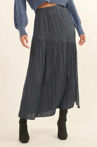 Moon River Asymmetrical Maxi Skirt - ShopPromesa