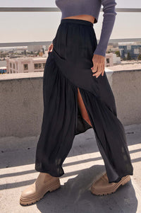 Moon River Asymmetrical Maxi Skirt - ShopPromesa