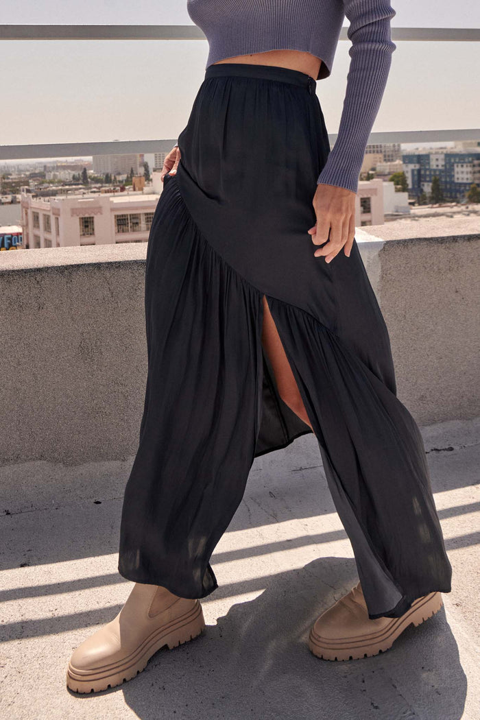 Moon River Asymmetrical Maxi Skirt - ShopPromesa