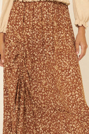Meadow Garden Floral Drawstring Prairie Skirt - ShopPromesa