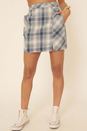 Plaid Girls Club Plaid Pocket Mini Skirt - ShopPromesa