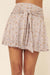 True Beauty Ruffled Tie-Waist Floral Mini Skirt - ShopPromesa