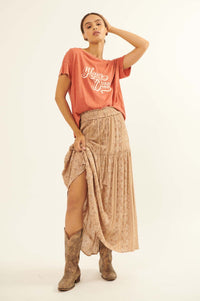 Vagabond Soul Paisley-Print Maxi Prairie Skirt - ShopPromesa