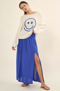 Loving You is Easy Double Slit Crepe Maxi Skirt - ShopPromesa