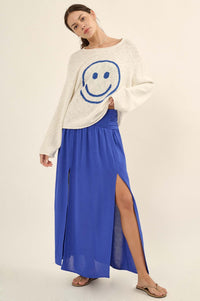 Loving You is Easy Double Slit Crepe Maxi Skirt - ShopPromesa