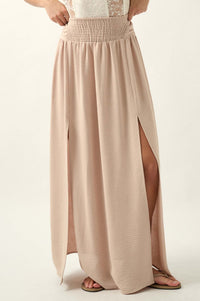 Loving You is Easy Double Slit Crepe Maxi Skirt - ShopPromesa