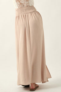 Loving You is Easy Double Slit Crepe Maxi Skirt - ShopPromesa