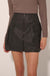 Fast Track Vegan Leather Front-Zip Cargo Mini Skirt - ShopPromesa