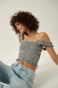 Sweet Shop Smocked Gingham Cropped Tank Top - ShopPromesa