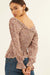 Wildflower Spirit Smocked Floral Peasant Top - ShopPromesa