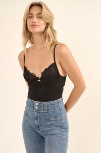 Romantic Rendezvous Lace Teddy Bodysuit - ShopPromesa