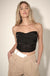 Love Fool Satin Cowl Neck Cropped Corset Top - ShopPromesa