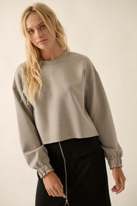 Premium Scuba Ruffle-Cuff Pullover - ShopPromesa