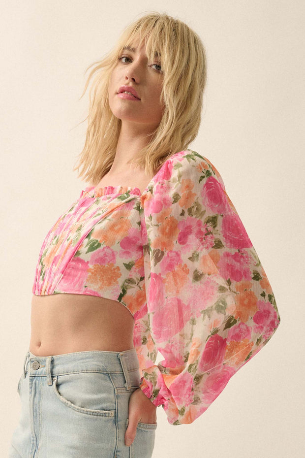 Awesome Blossom Floral Off-Shoulder Corset Top - ShopPromesa