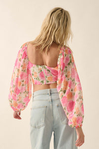 Awesome Blossom Floral Off-Shoulder Corset Top - ShopPromesa