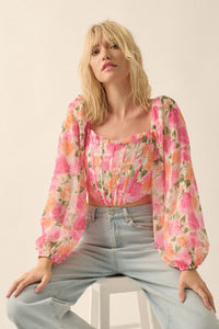 Awesome Blossom Floral Off-Shoulder Corset Top - ShopPromesa