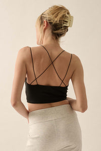 Lifted Fit Layered Cropped Cami Top - ShopPromesa