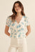 Midsummer Dream Ruffled Floral Surplice Top - ShopPromesa