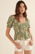 Thoughts of Love Smocked Floral Peasant Top - ShopPromesa