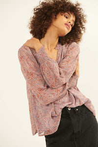 Perennial Perfection Floral Puff-Sleeve Top - ShopPromesa