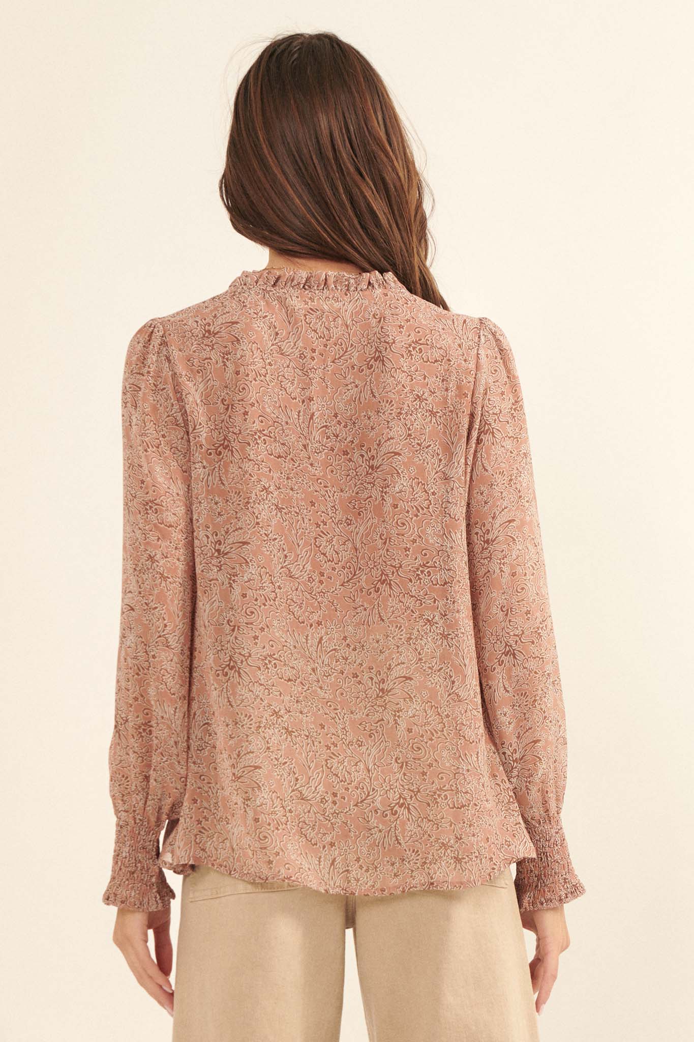 Perennial Perfection Floral Puff-Sleeve Top - ShopPromesa