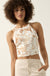 Honolulu Hideaway Floral Lace-Up Back Halter Top - ShopPromesa