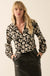 Moonlight Petals Floral-Print Cropped Shirt - ShopPromesa